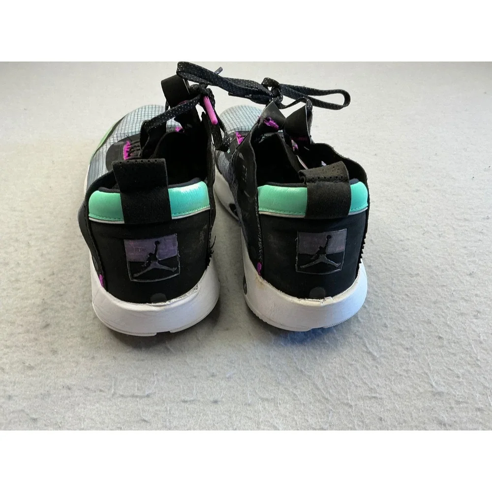 Air Jordan 34 Blue Void Basketball Shoes AR3240-400 Size 11 Green Pink Black